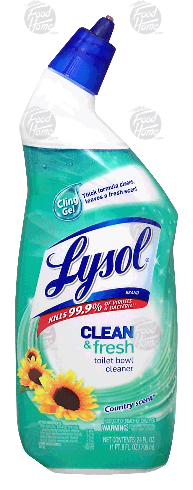 Lysol Clean & Fresh toilet bowl cleaner, cling gel, country scent Full-Size Picture